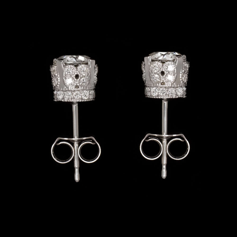Badgley Mischka Certified Lab Grown Diamond Stud Earrings (5 ct. t.w.) in  14k Gold - Macy's